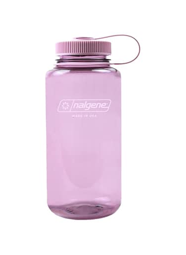 Nalgene Water Bottle - Lightweight Sustain Tritan BPA-Free Shatterproof Bottle for Backpacking, Hiking, Gym, 32 OZ, Wide Mouth, Marmalade Orange