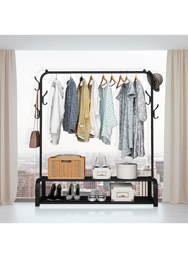 Clothes Rack Garment Rack Standing Portable Clothing Rack Storage Shoes Hanger