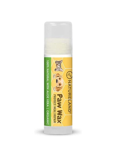 Natureland [8 OZ/0.18 OZ/0.36 OZ] Organic Paw Wax for Dogs and Cats, Natural Outdoor Protection to Heal, Repair, and Protect Dry, Chapped, or Rough Pads, Helps Protects Paws on Snow, Sand, or Dirt
