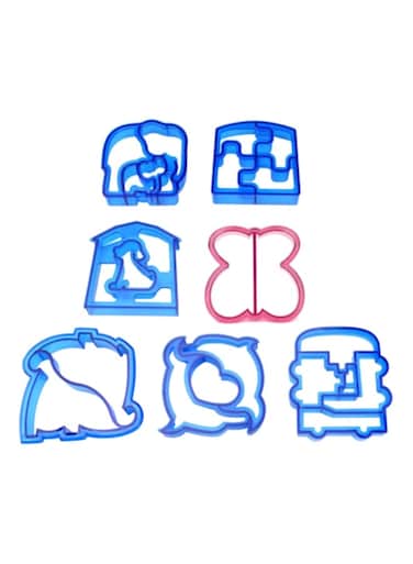 Sandwich Toast Cookie Cookie Cutter Set Blue/Pink