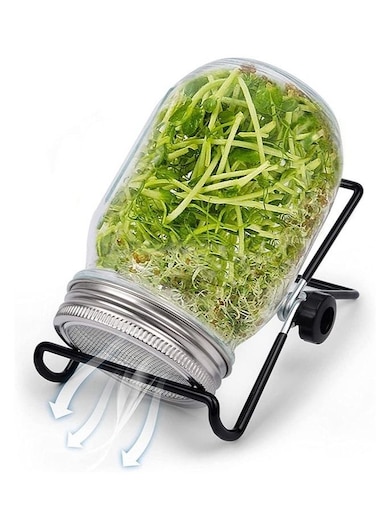 Sprouting Jar with Screen Lid Sprouts Growing Kit Wide Mouth Jar
