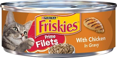 Purina Friskies Prime Fillet Cat Wet Food Chicken 5.5oz - pack of 24