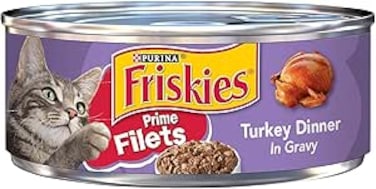 Purina Friskies Prime Fillet Cat Wet Food Turkey &amp; Cheese 5.5oz - Pack of 24