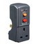 Masterplug ARCDKG-MP Non-Latching RCD Safety Adaptor &ndash; Single Socket with 40ms Trip Speed and Double Pole Contact Break