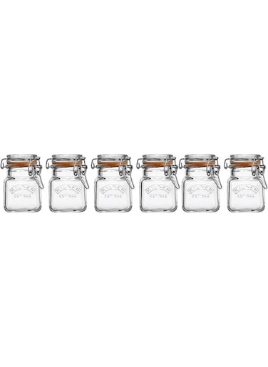 70 ml Glass Clip Top Spice Jar Set