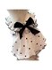 Heart Print Dog Cat Dress Bow Decor Cute Dog Dresses Puppy Tutu Skirt Teddy Dress Birthday Holiday Clothes for Cat Kittens (Black, XL)