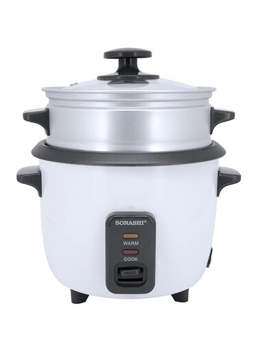 Sonashi 1.8 Liters Rice Cooker with Steamer [SRC-318]