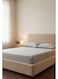 Cotton 3-Piece Microfiber King Fitted Sheet Set &acirc;&euro;&ldquo; Light Gray Striped 180 x 200 cm with Full Elastic &amp; 2 Pillowcases