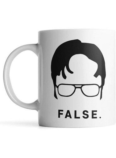 Your Wall Funny Coffee Cup Ceramic Coffee Mug "Dwight Schrute" Coffee Mug Dad Mug Office Mug Man mug Father mug Worlds best boss mug (White, 11 ounces)