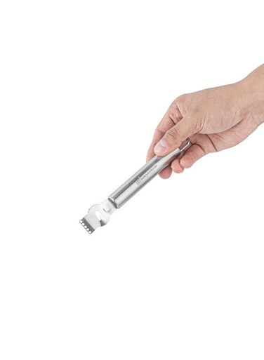 Met Lux Citrus Zester, 1 Multi-Purpose Channel Knife - Ergonomic Grip, Hanging Loop, Stainless Steel Lemon Peeler, Corrosion-Resistant, For Kitchens And Bars