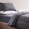 Home Everyday 2-piece Reversible Single Comforter Set 135x220cm - Silver/ Grey