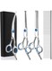 YONGERN 3 Pack Dog Grooming Scissors with Safety Round Tip, Perfect Stainless Steel Up-Curved Grooming Scissors Thinning Cutting Shears with Pet Grooming Comb for Dogs and Cats