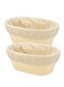 Pack Bread Proofing Basket Natural Rattan Bread Basket Oval Shape Dough Bread Making Bowls with Linen Liner for Professional and Home Bakersand