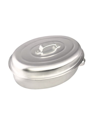 Oval Baking Tray With Lid Roaster Set 32 cm