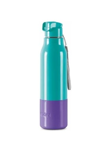 Milton Steel Sprint 900 Insulated Inner Stainless Steel Water Bottle, 630 ml, Aqua Green   Hot or Cold   Easy Grip   Leak Proof   School   Office   Gym   Hiking   Treking   Travel Bottle