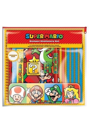 Pyramid Super Mario Core Colour Block Bumper Stationery Set