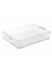 Stackable Egg Holder with Lid, L 32.7 x B 22.2 x H 6.5 cm Plastic Egg Storage Tray for 24 Eggs, Clear Stackable Organizer for Fridge, Pantry, Kitchen &amp; Food Storage