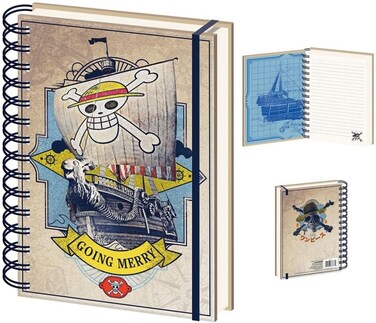 Pyramid International One Piece Notebook (Live Action Going Merry Design) Wiro A5 Writing Book and Journal