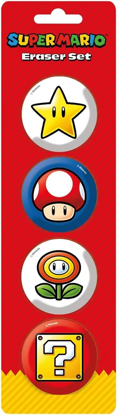 Super Mario Budget Eraser Set