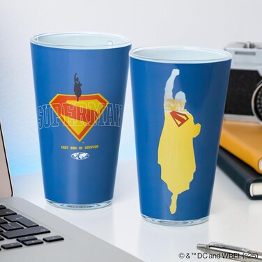 Paladone Superman Printed Glass