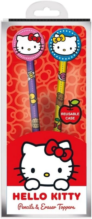 Hello Kitty Pencils and Eraser Toppers