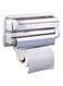 Dubai Gallery Triple Kitchen Paper Dispenser White 38.5X19X7.5Centimeter