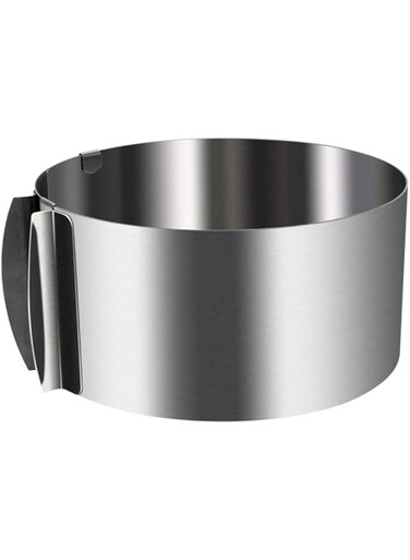 WIWAPLEX Cake Ring 6 to 12 Inch Adjustable Round Stainless Steel Cake Mousse Mould Ring Bakeware Tools Cake Decorating Mold Baking Ring
