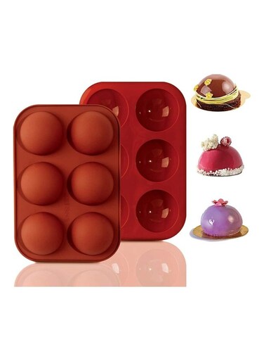 Silicone Mold for Chocolate , DIY Semi Sphere Silicone Baking Mold for Making Hot Chocolate Bomb multicolour