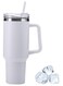  Travel Mug with Handle and Straw - Stainless Steel, Leak-Proof, Vacuum Insulated Coffee Mug with Lid for Hot &amp; Cold Beverages
