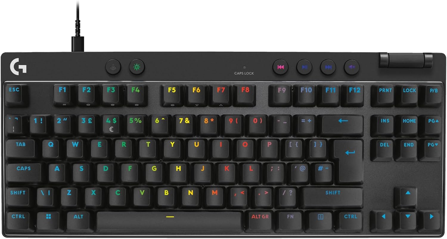 لوجيتك جي Logitechg G Pro X Tkl Rapid Tenkeyless Wired Gaming Keyboard