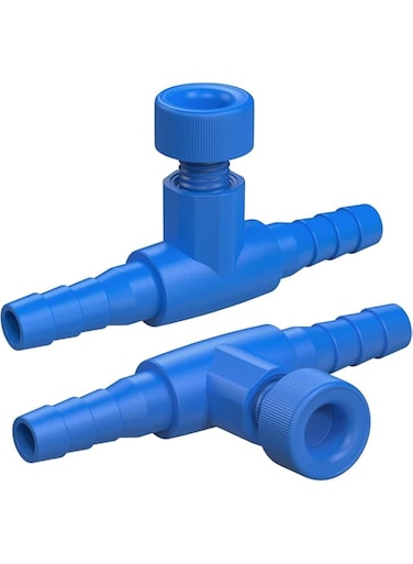 SYOSI 10 Pack Aquarium Control Valves Air Pump Single Way Plastic Air Flow Control Regulator for 3/16" ID Tubing