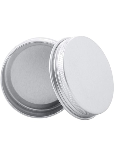 Pack Aluminum Tin Cans, Metal Round Jars Small Tin Screw Cap Containers, Empty Travel Jars, Durable Lightweight Reusable, Sealing design, for Candles, Salve, Cosmetics