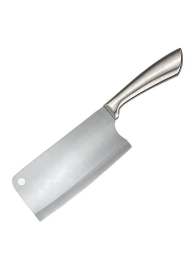 Stainless Steel Cleaver Knife Heavy-Duty Meat &amp; Vegetable Chopper with Ergonomic Handle Size 17 cm (KQ0800)