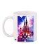 Cinderella Castle Printed Coffee Mug White/Blue/Brown 11ounce