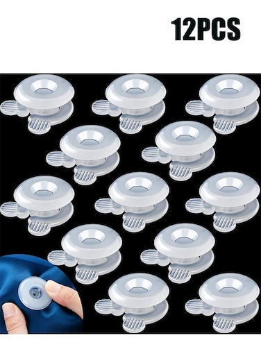 Duvet Comforter Clips, Plastic Quilt Clip Prevent Displacement, Cover Corner Fastener for Sheet Blankets 12 Pcs