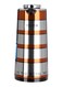 Double Wall Golden Figured Vacuum Flask Silver/Orange 1Liters