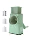 Kitchen Mandoline Vegetable Slicer with 3 Interchangeable Blades - Rotary Cheese Grater, Slicing of Fruits, Vegetables, and Nuts