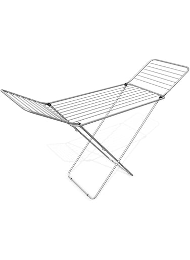 Blackstone Iron Cloth Dryer Stand 180x50cm &ndash; Heavy-Duty, Foldable, Adjustable Height Drying Rack for Clothes