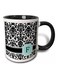 Letter F Two Tone Mug White/Black/Blue