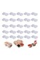 Condiment Containers With Lids, Double Compartment Condiment Container, Double Compartment Snack Containers, Grab and Go Snack Containers