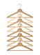 8-Piece Clothes Hanger Set Beige