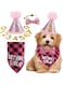 Bolivia's Dog Birthday Party Supplies, Cute Dog Party Decorations Including Cake Inserts, Dog Birthday Decorations, Triangle Scarves, Clothes, Shirts, Dog Birthday Hat, Bow Ties and Ties