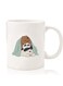 Premium Quality Two Sided Printed Coffee Mug Tea Cup For Home Office, Kids Men Women 3 Panda sitting