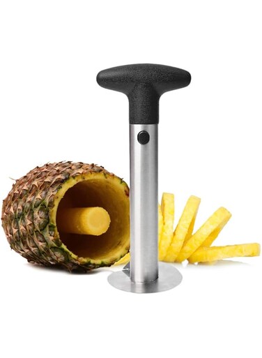 Goodchef Stainless Steel Pineapple Corer Peeler Slicer Stem Remover - All in one Kitchen Gadget