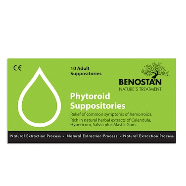 Benostan Phytoroid Suppository Adult 10'S