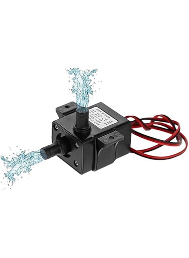 مضخة مياه صغيرة بدون فرش 240 لتر/ساعة 4.8 واط DC 12 فولت - مضخة غاطسة متعددة الاستخدامات (أحواض الأسماك، الحدائق، النوافير، حاويات المياه، الترفيه) - ارتفاع التدفق حتى 3 أمتار