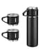 Flask Set - Insulated Water Bottle w/ 3 Cups Gift Set - Multicolor