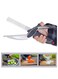 Clever Cutter,kitchen food cutter scissors with built-in cutting board, made from stainless steel&acirc;&euro;&rdquo;perfect for slicing vegetables, fruits, and everyday meal prep with ease.