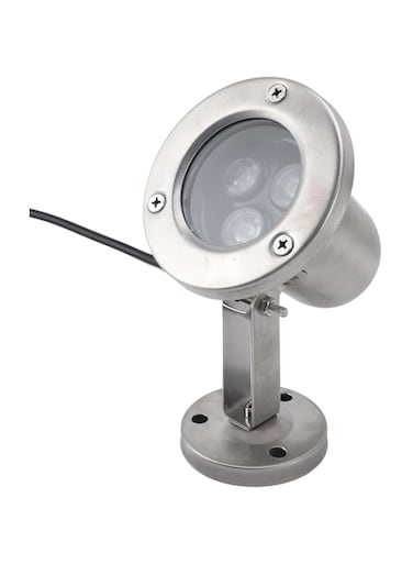 gernie LED Pond Light, DC12V Stainless Steel IP68 Waterproof Submersible Spotlight 3W Underwater Pond Lights for Fountain Swimming Pool Decoration (Warm White)