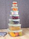 East 8-Piece Food Storage Container Set &acirc;&euro;&ldquo; Multi-Size Airtight Containers for Kitchen
